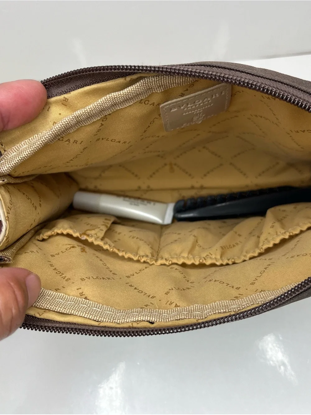 BVLGARI Parfums Emirates Airline Men Business Class Travel Amenity Bag Kit Pouch